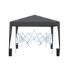 Carla 10x10ft Pop Up Gazebo Canopy, Removable Sidewall with Zipper, 2pcs Sidewall with Windows, Outdoor Furniture - Maison Boucle - 3 of 4