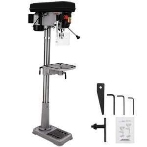 Large Bench Drill 15 Inch Floor Drill - Copper Wire Drill, Power-Off Cover, Metal Drilling, Wood Drilling, Stable and Accurate - 1 of 4