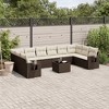 vidaXL Garden Sofa Set Brown - 2 of 4