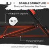 NAYSAYE Adjustable Ab and Dumbbell Bench Multi Functional Strength Training Equipment for Home Gym, Black and Red, 57.5"*25.25"*29" - 4 of 4