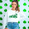 Simply Sage Market Women's Graphic Sweatshirt Shamrock Truck - 2 of 4