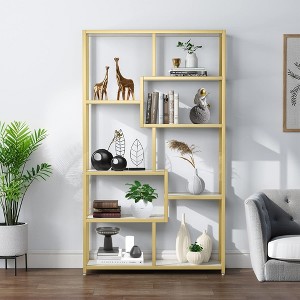MAYEERTY Freestanding Bookshelf, 68.9" Etagere Bookcase with 9 Open Shelves - 1 of 4
