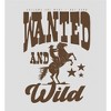 Cowboy "Wanted And Wild" Women's Crew Neck Short Sleeve Top - 2 of 3