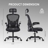 Lycvki Ergonomic Office Chair with High Back with Armrests and Adjustable Lumbar Support - 3 of 4