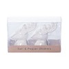 Transpac Dolomite 6 in. White Christmas Elegant Reindeer Salt and Pepper Shaker Set of 2 - 2 of 4
