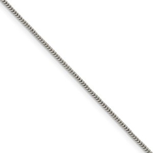 Black Bow Jewelry 1.15mm, Sterling Silver Solid Curb Chain Necklace - 1 of 4