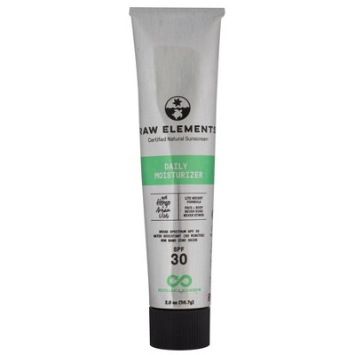 Raw Elements Daily Lifestyle Aluminum Mineral Sunscreen Tube - SPF 30+ - 1.8 fl oz