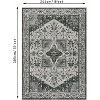 Boho Runner Rug – Soft, Non-Slip, Washable, Vintage Print for Hallway, Bedroom & Living Room - 2 of 4