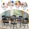 7-Piece Kids Folding Table & Chairs Set, Toddler Activity/Dining Set - 3 of 4