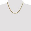 Black Bow Jewelry 3mm 10k Yellow Gold Solid Herringbone Chain Necklace - 2 of 4