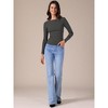 INSPIRE CHIC Women's Striped Long Sleeve Boat Neck Stretchy 2025 Casual Basic Tee Shirt - 3 of 4
