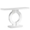 Lirago, 43" Mirrored Console Table with O-Shaped Base-Modern Silver Sofa Table, Easy Assembly,White - 3 of 4