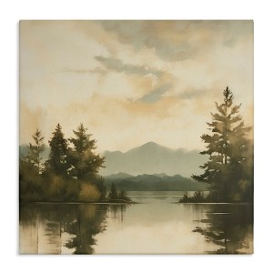 Stupell Industries Soft Beige Mountain Scenery, 24" x 24" - 1 of 4