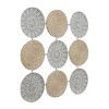Metal Plate Carved Designs Wall Decor Gray - The Novogratz - 4 of 4