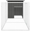 vidaXL Chicken Cage Anthracite 118.1 in.x35.8 in.x39.4 in. Galvanized Steel - 4 of 4