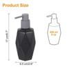 Unique Bargains Body Wash Shampoo Ceramic Foaming Soap Dispenser with Pump 8oz - 2 of 4
