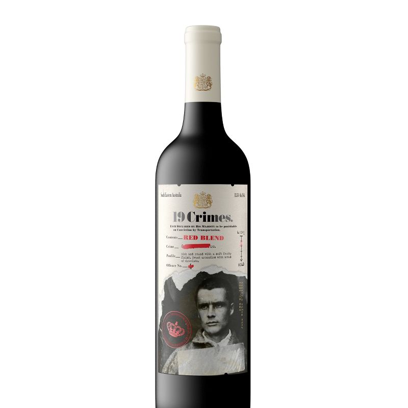 19 Crimes Red Blend Wine - 750ml Bottle, 1 of 10