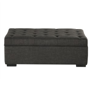 Whisen 49.6" Convertible Ottoman Sleeper Sofa Bed with Memory Mattress - Space-Saving Tufted Design for Small Living Rooms - 1 of 4