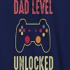 Rerun Island Men's Dad Level Unlocked Long Sleeve Graphic Cotton Sweatshirt Hoodie - Navy L - 2 of 3