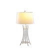 29.25" Kiara Modern Bamboo Metal Table Lamp Satin Silver - Ore International - 2 of 4