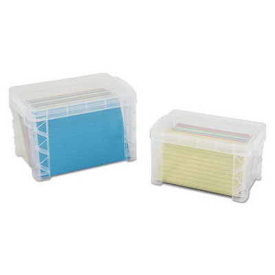 Clear Heavy-Duty Plastic Stackable Storage Box with Snap-Lock Handles