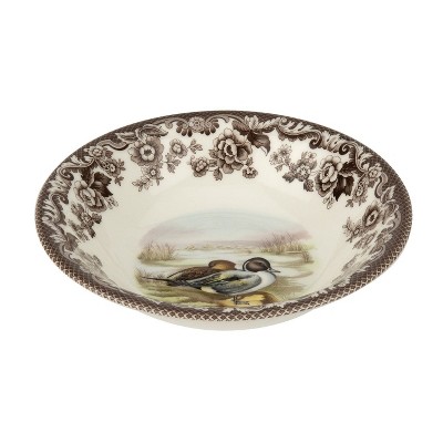 Spode Woodland Ascot Cereal Bowl, 8 Inch, Made in England from Fine Earthenware, Assorted Birds