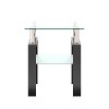 NicBex Side Table Simple Modern End Table with Glass Tabletop Minimalist Coffee Table for Living Room, Bedroom - 3 of 4