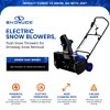 Snow Joe Electric Snow Blower, Push Snow Thrower for Driveway Snow Removal, Blue - 2 of 4