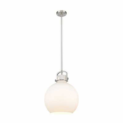 Newton Sphere - 1 Light Stem Hung Pendant In Industrial Style-19.63 Inches Tall and 14 Inches Wide