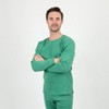 Leveret Matching Family Pajamas – Solid Green – 100% Cotton – Customizable for Personalization - 3 of 4