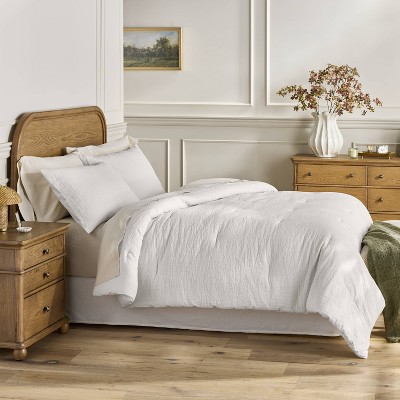 Hearth & Hand Gauze Stitch Pin Dot Comforter - Thumbnail 4