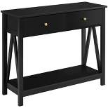 Yaheetech Entryway Table 2 Drawers Wooden Console Table