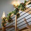 Sullivans Artificial 9' LED Mixed Pine Christmas Garland with Pinecones & Berries, Green, Indoor Christmas Decor - 2 of 4