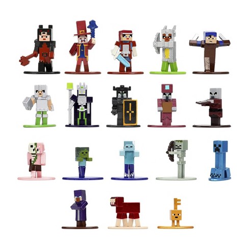 Nano Metalfigs Minecraft 5 Pack Die Cast Figures by Jada Toys Wave New 