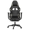 vidaXL Massage Gaming Chair with Footrest Black&Camouflage Faux Leather - 4 of 4