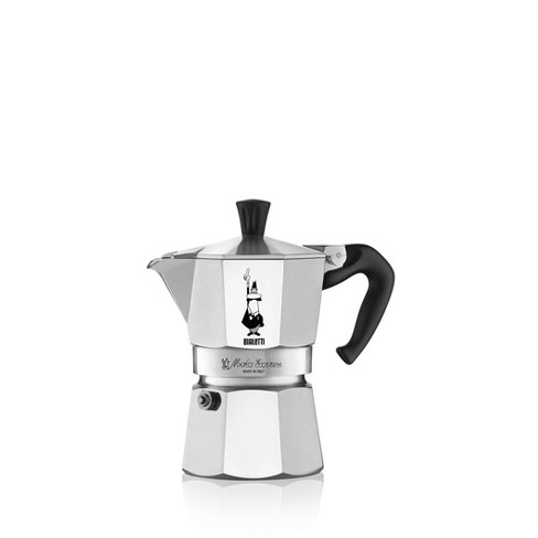 Diploma Extreme armoede Wiens Bialetti 3 Cup Moka Stovetop Espresso Maker - Silver : Target
