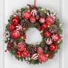 Haute Décor 26" Pre-lit Decorated Christmas Artificial Wreath - 3 of 4