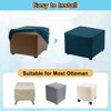 Unique Bargains Elastic Living Room Bedroom Square Foot Stool Cover - 4 of 4