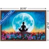 Trends International PD Moreno - Fine Art - Yoga Moon Framed Wall Poster Prints - 3 of 4