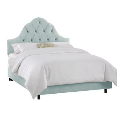 Toulouse Velvet Bed - Pool - King - Skyline Furniture