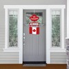 Big Dot of Happiness Canada Day - Hanging Porch Canadian Party Outdoor Decorations - Front Door Decor - 3 Piece Sign - 2 of 4