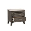 New Classic Furniture,Lisbon Marble Top Nightstand-Gray - 2 of 4