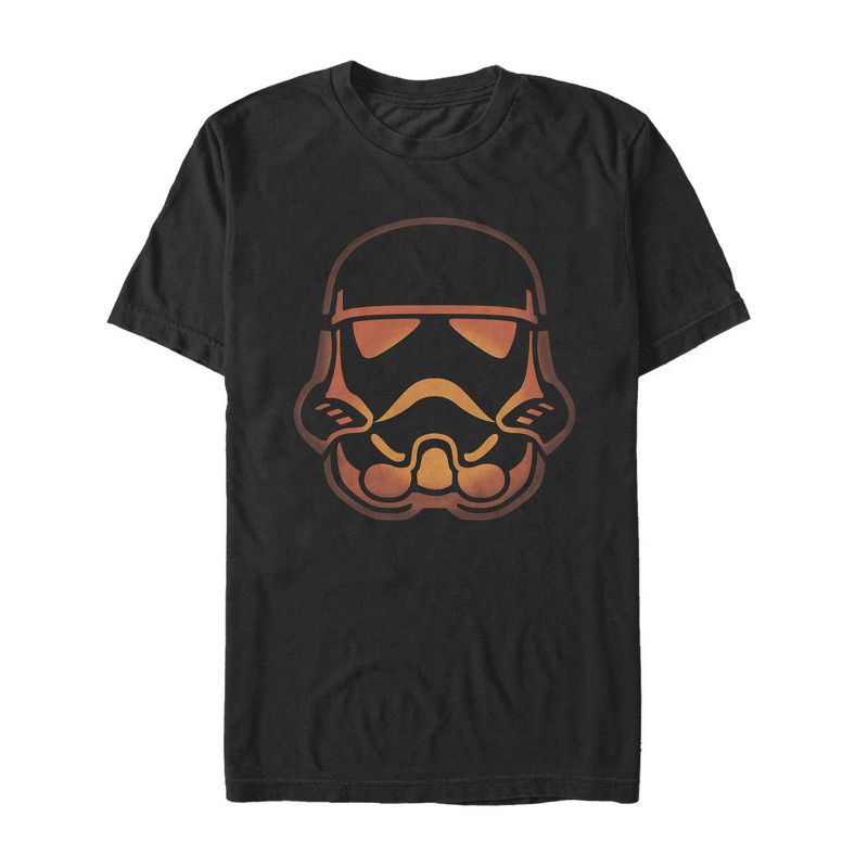 Men's Star Wars Halloween Stormtrooper Pumpkin T-Shirt, 1 of 5