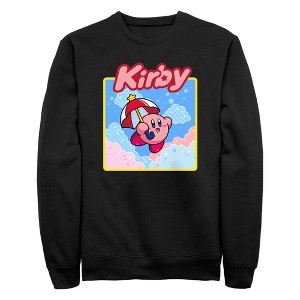 Men's Nintendo Kirby Flying Portrait Sweatshirt - 1 of 4