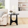 36" Round Coffee Table, Premium Birch Veneer Coffee Table, Dining Table Farmhouse, Elegant Design Table-Cuddlewood - 2 of 4