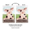 Evergreen Garden Flag Spotted Pig Suede Double Sided Indoor Outdoor Decor 18" x 12.5" - 3 of 4