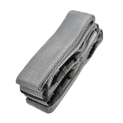 Unique Bargains Luggage Strap Suitcase Belt with 2 Buckles Cross Adjustable PP Travel Accessory