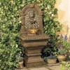 Royal Lions Head 51" High Large Italian Outdoor Decor Faux Stone Floor Fountain with Light Waterfall Outside Garden Patio Yard - 2 of 4