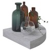 vidaXL Wall Corner Shelf Concrete Gray 9.8"x9.8"x1.4" MDF - 4 of 4