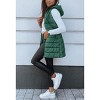 Imily Bela Oversized Hooded Puffer Vest Long Sleeveless Quilted Winter Outerwear for Women - 4 of 4
